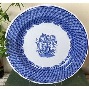 Vintage SPODE England Blue Room Collection Dinner Plate 10 1/2" Portland Vase